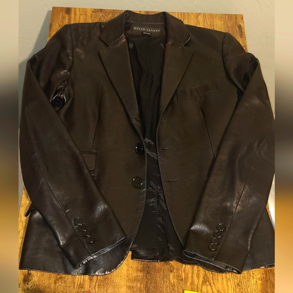 Leather Ralph Lauren Blazer